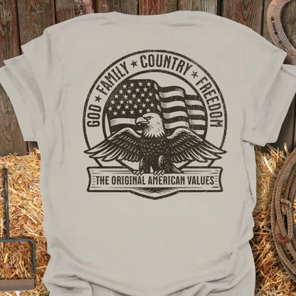 Latigo Cowboy Values  Tee Natural / S