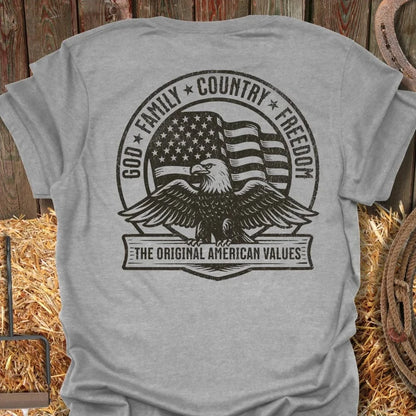 Latigo Cowboy Values  Tee Sport Grey / S