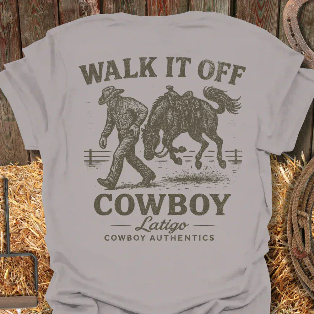 Latigo Cowboy Walk It Off Tee Ice Grey / S