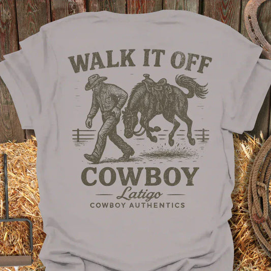 Latigo Cowboy Walk It Off Tee Ice Grey / S