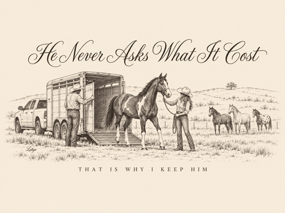 Latigo Cowboy Why I Keep Him Tee T-Shirt