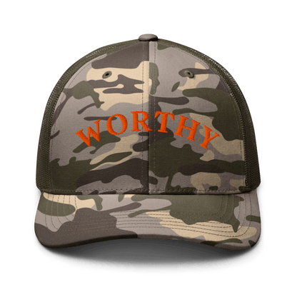 Latigo Cowboy Worthy Trucker Hat Camo/Olive