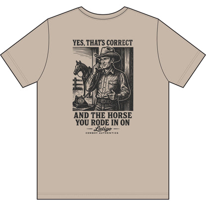 Printify T-Shirt 4XL / Light Sand Big Dog, That is Correct Tee