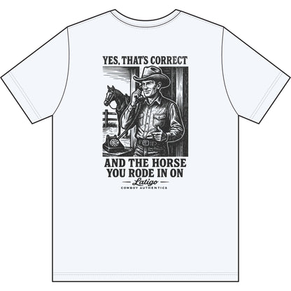 Printify T-Shirt 4XL / White Big Dog, That is Correct Tee
