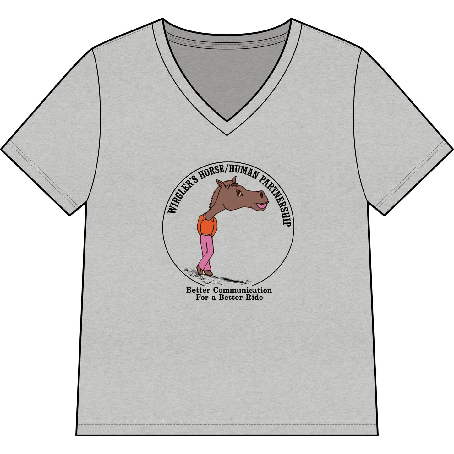 Printify T-Shirt Athletic Heather / S Erase Heather V-Neck Tee