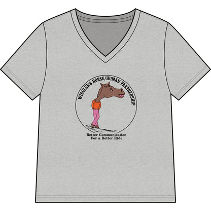 Printify T-Shirt Athletic Heather / S Safe Heather V-Neck Tee