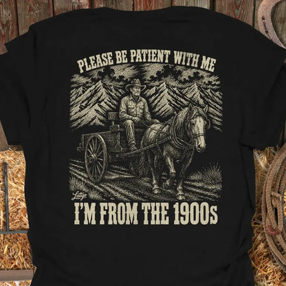 Printify T-Shirt Black / S 1900s Tee
