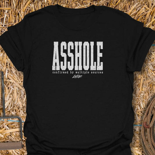 Printify T-Shirt Black / S Asshole Tee