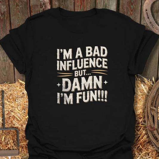 Printify T-Shirt Black / S Bad Influence Tee
