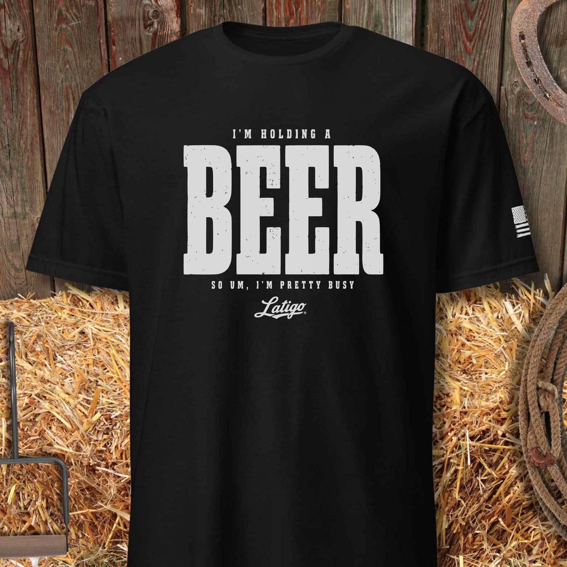 Printify T-Shirt Black / S Beer Tee