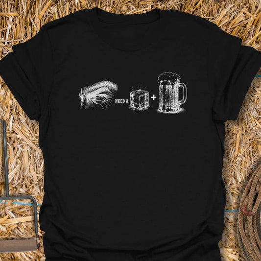 Printify T-Shirt Black / S Cold Beer Tee