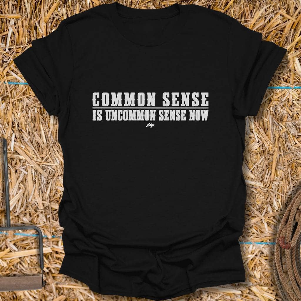 Printify T-Shirt Black / S Common Sense Tee