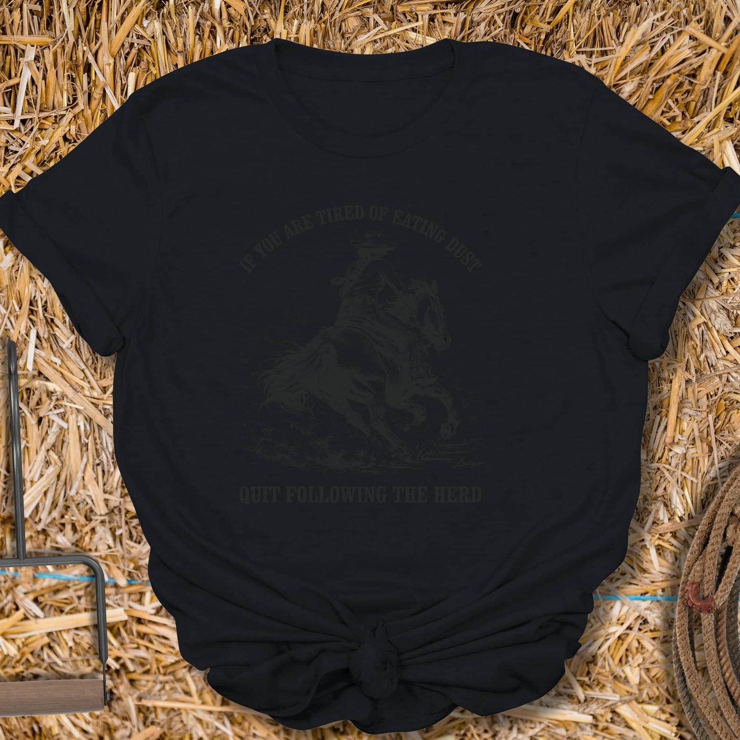 Printify T-Shirt Black / S Following Tee