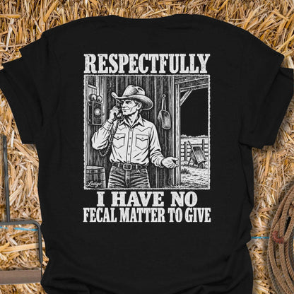 Printify T-Shirt Black / S Give A Shit Tee