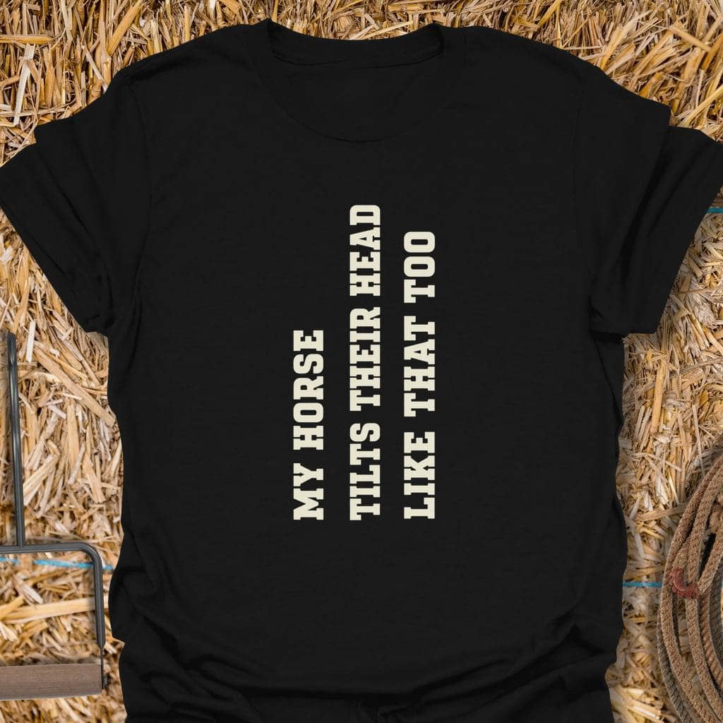 Printify T-Shirt Black / S Head Tilt Tee