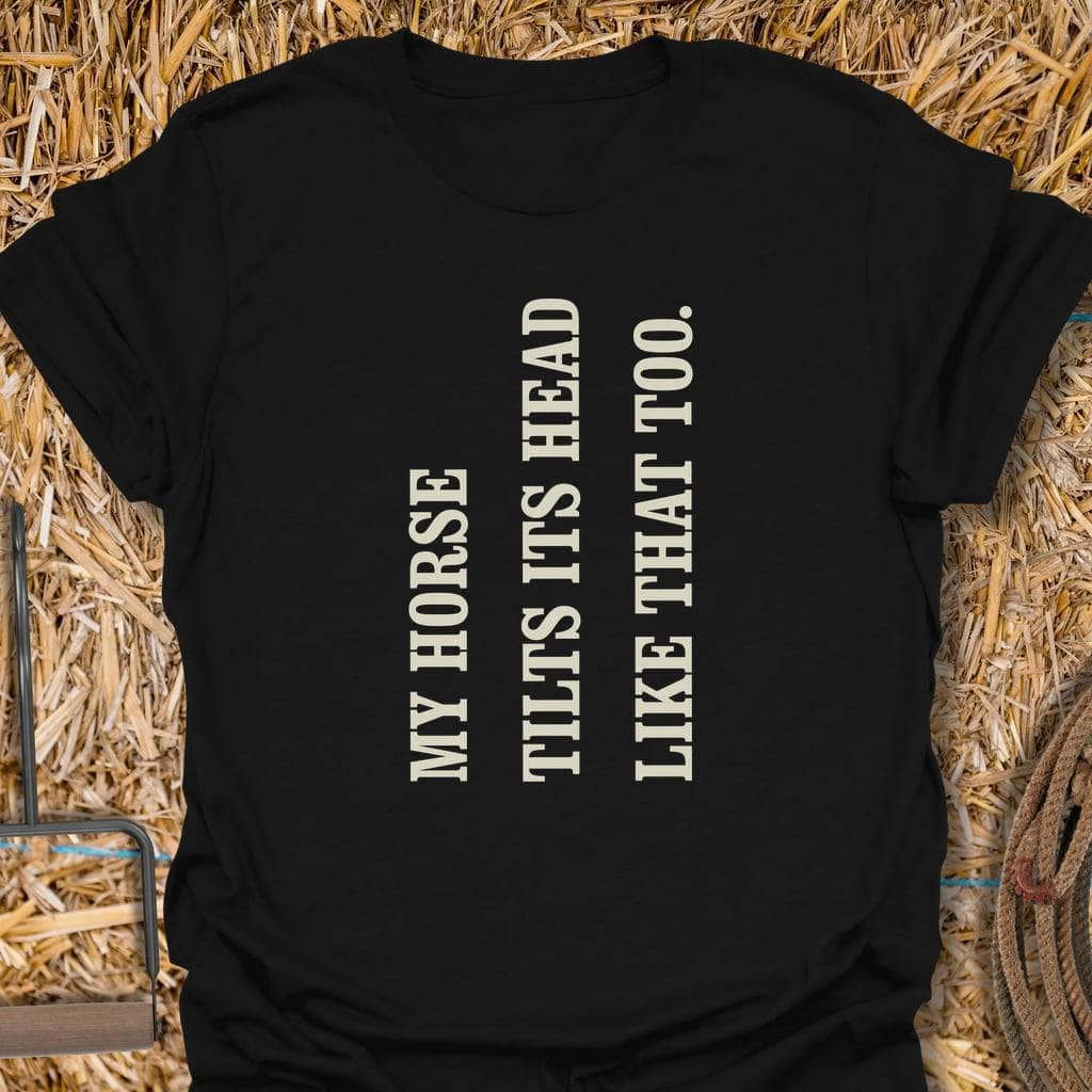 Printify T-Shirt Black / S Head Tilt Tee