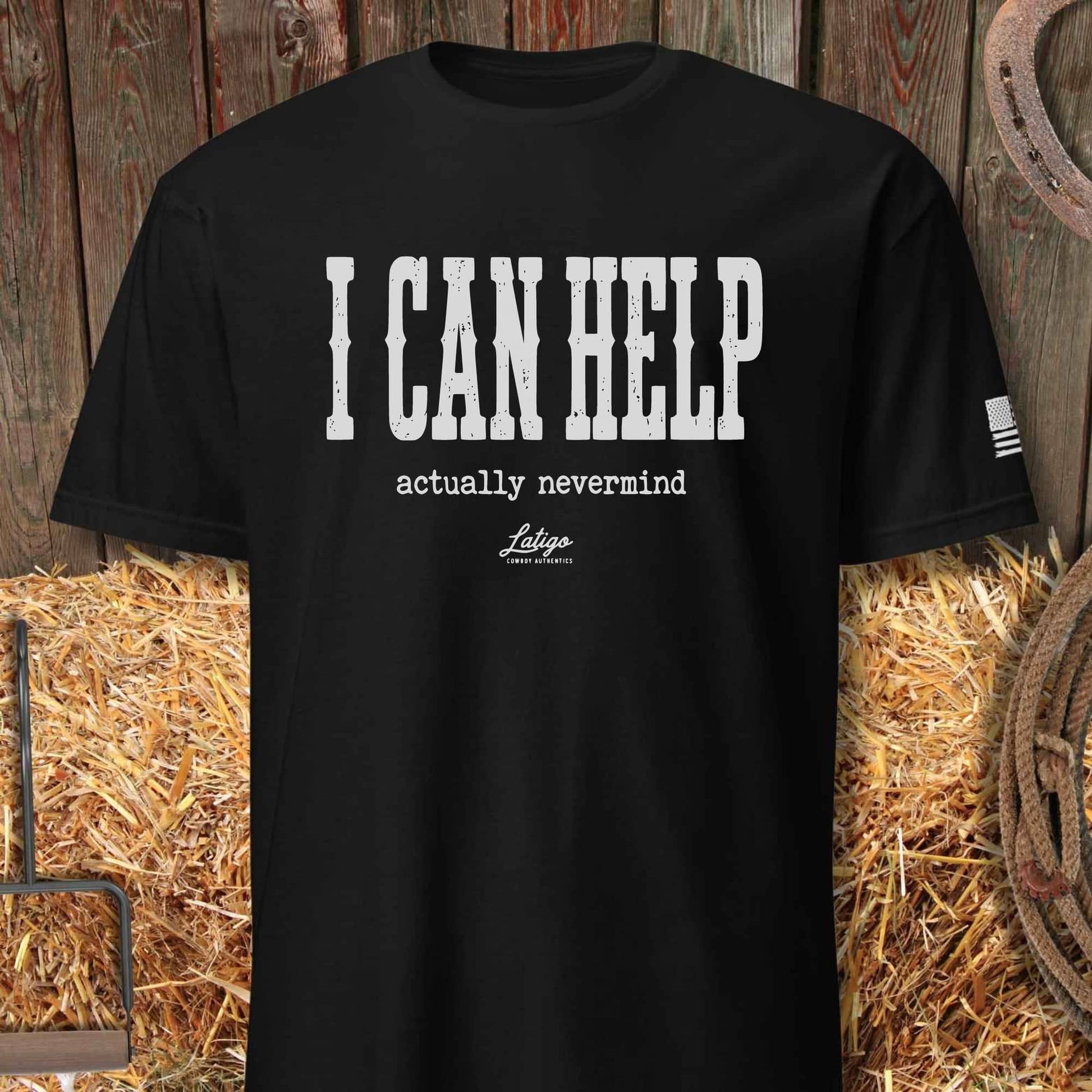 Printify T-Shirt Black / S I Can Help Tee
