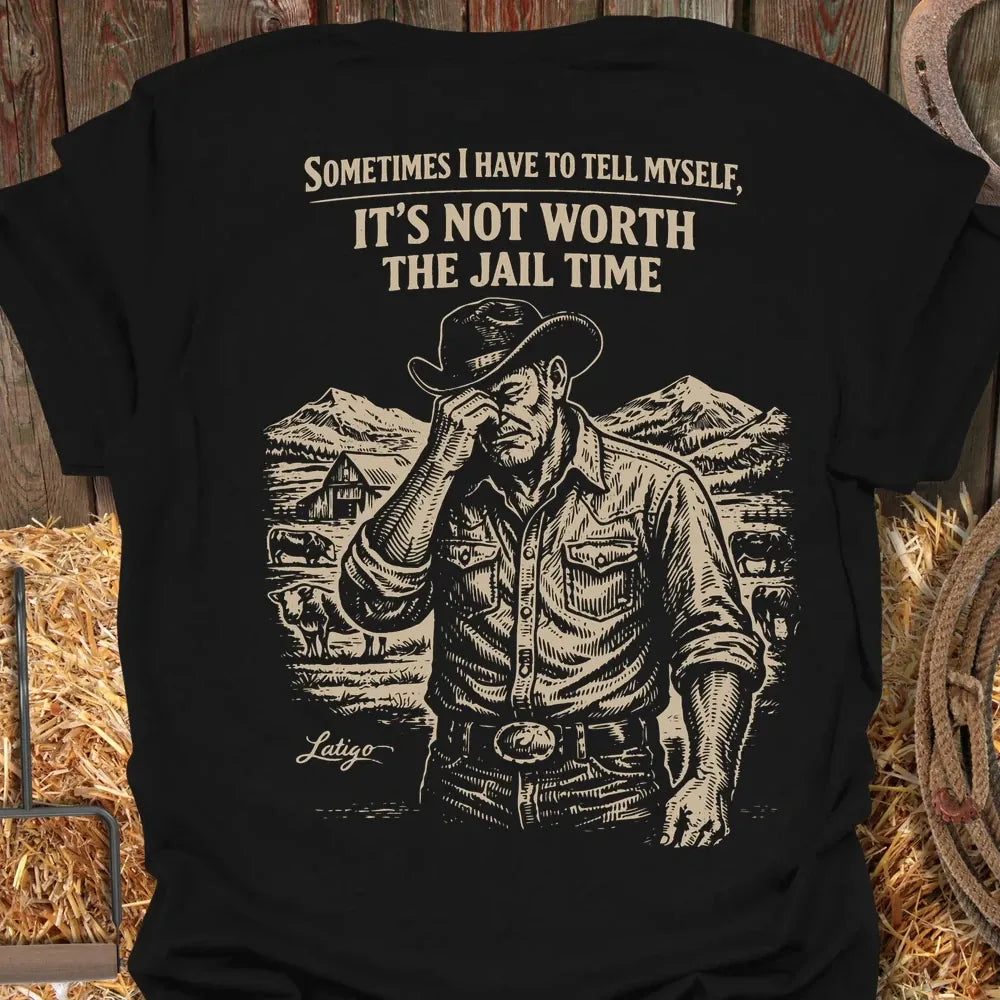 Printify T-Shirt Black / S Jail Time Tee