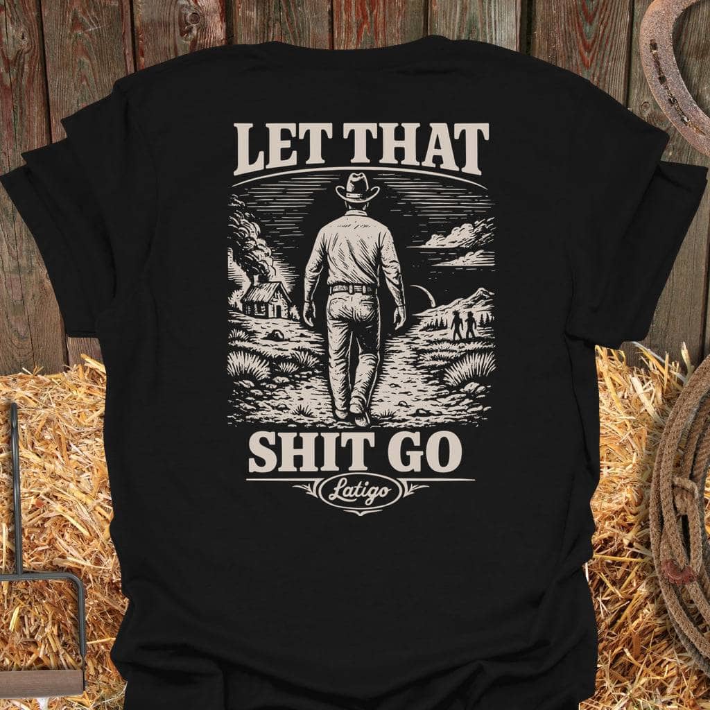 Printify T-Shirt Black / S Let It Go Front T Shirt Tee