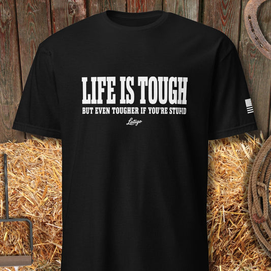 Printify T-Shirt Black / S Life is Tough Tee