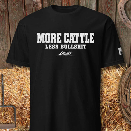 Printify T-Shirt Black / S More Cattle Tee
