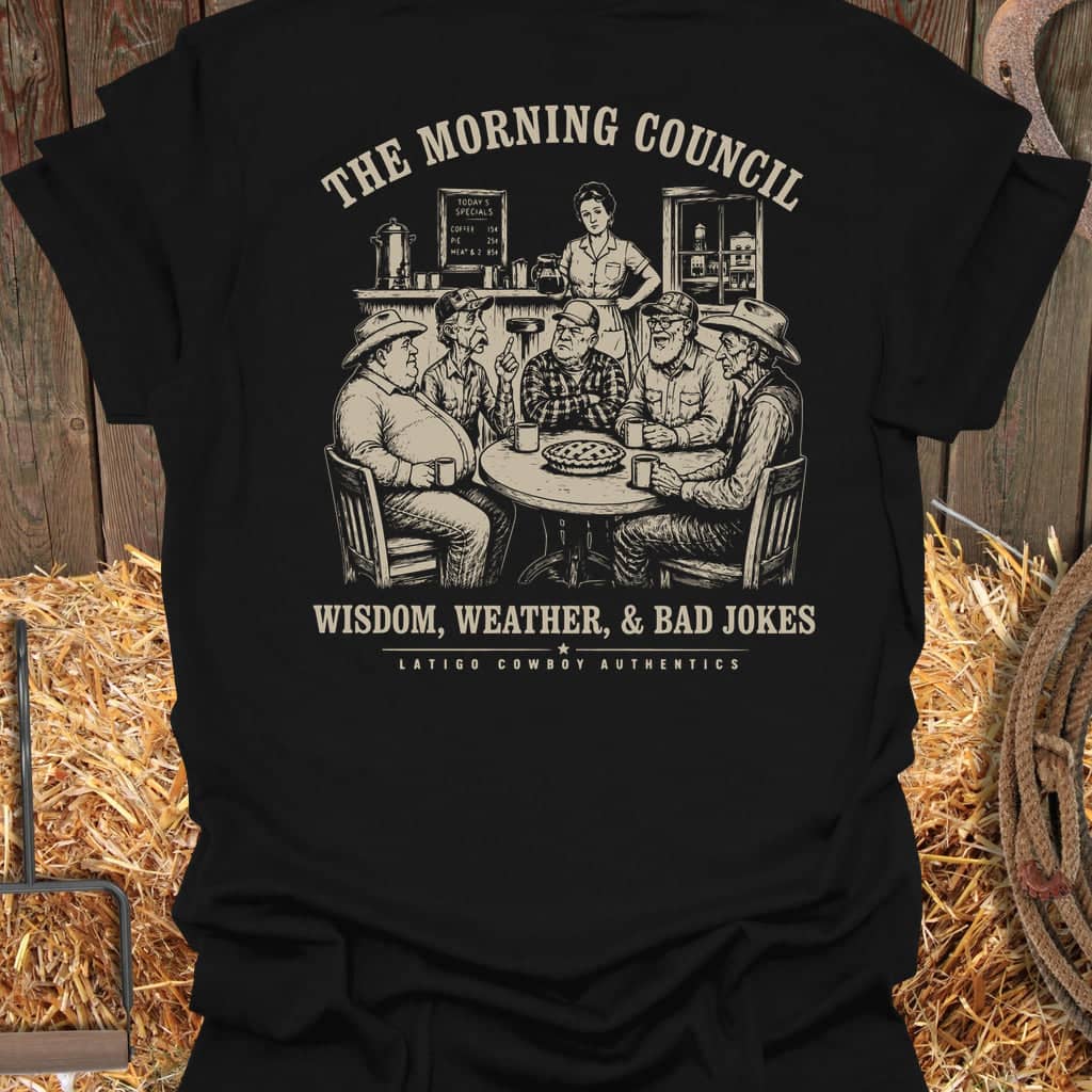 Printify T-Shirt Black / S Morning Council Tee
