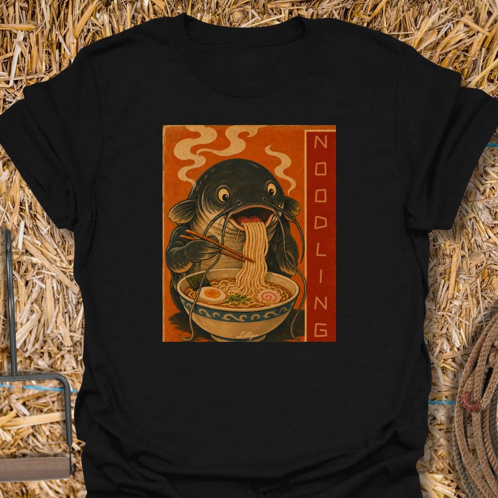 Printify T-Shirt Black / S Noodling Tee