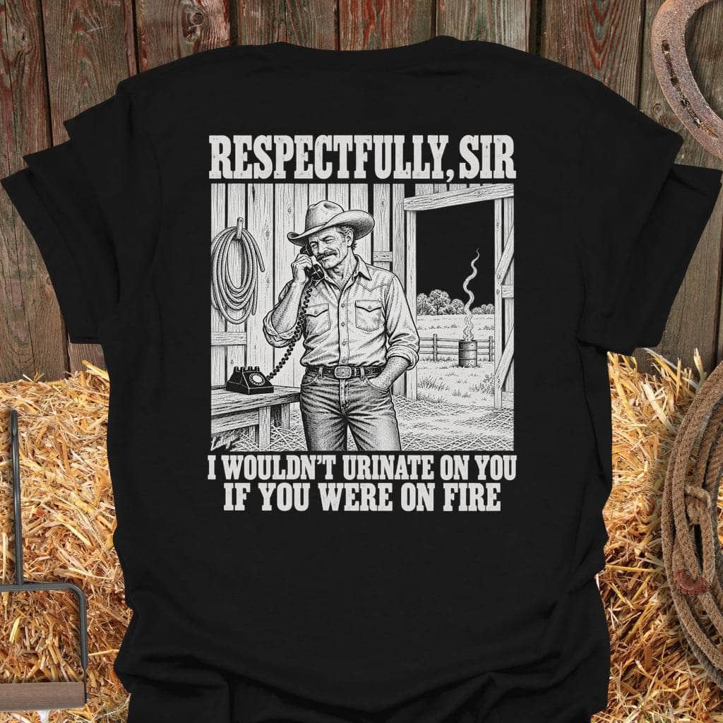Printify T-Shirt Black / S On Fire Tee