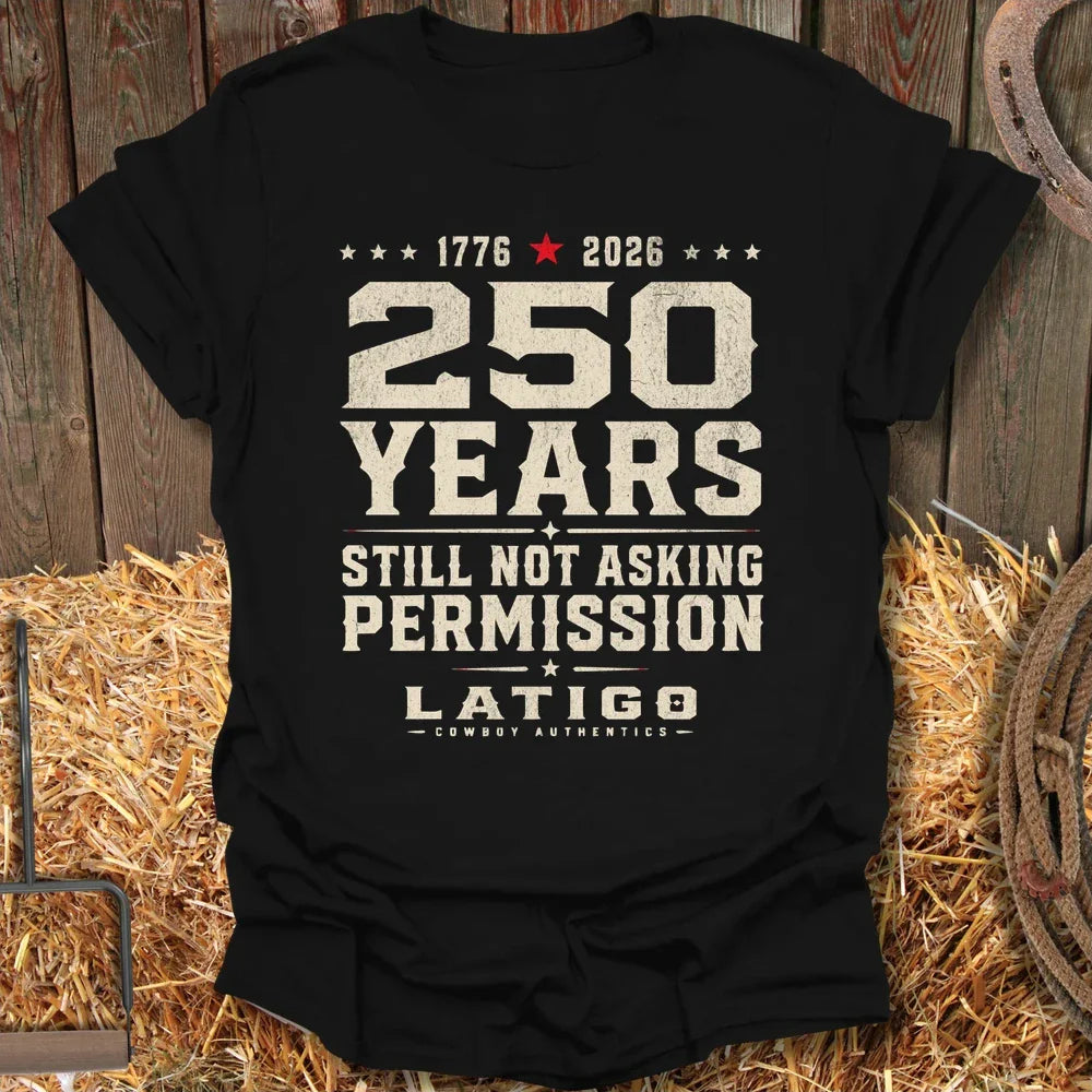 Printify T-Shirt Black / S Permission Dark Tee