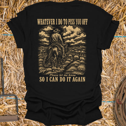 Printify T-Shirt Black / S Pissed Tee
