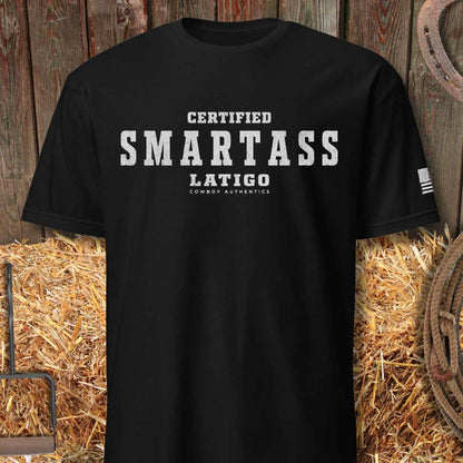 Printify T-Shirt Black / S Smart Ass Tee