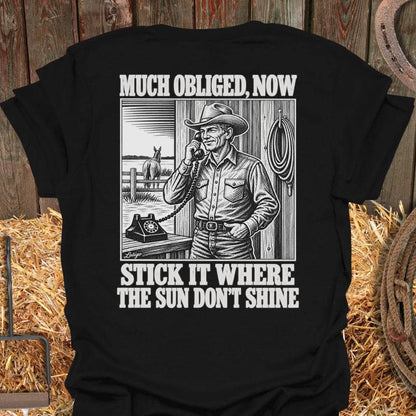 Printify T-Shirt Black / S Sun Don't Shine Tee