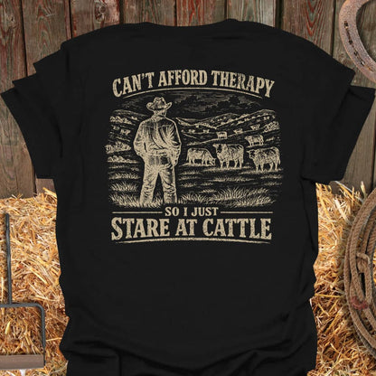 Printify T-Shirt Black / S Therapy Tee