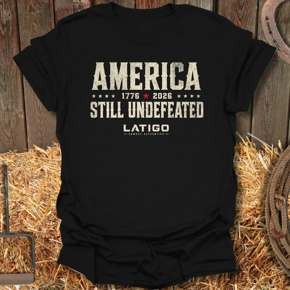Printify T-Shirt Black / S Undefeated Tee