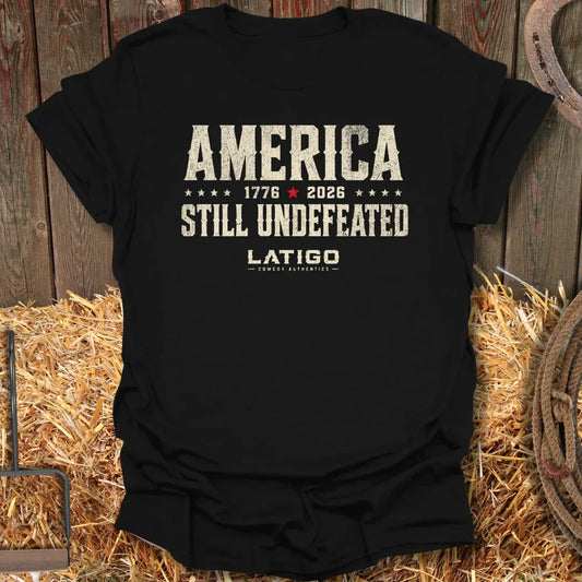 Printify T-Shirt Black / S Undefeated Tee