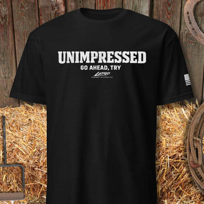 Printify T-Shirt Black / S Unimpressed Tee