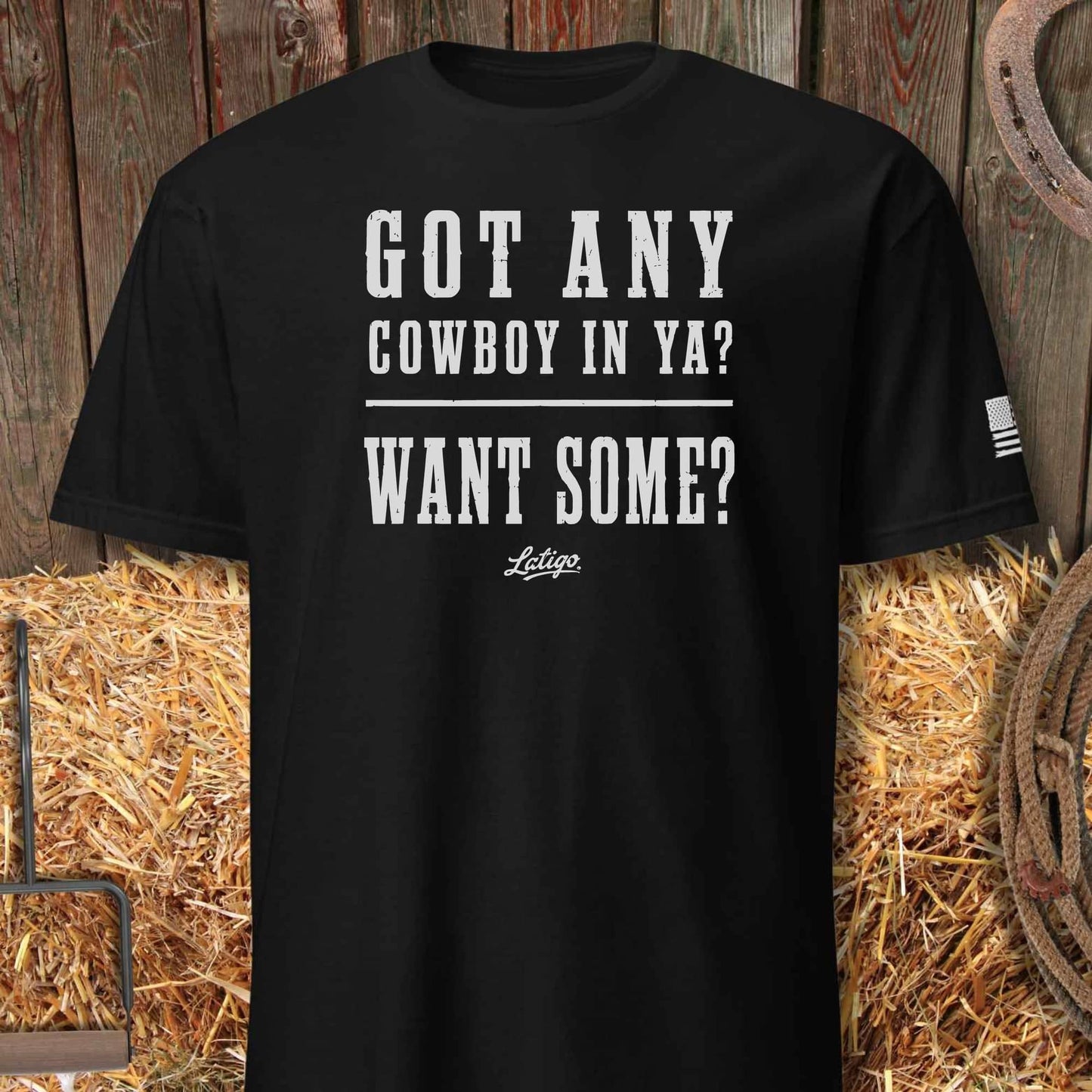 Printify T-Shirt Black / S Want Some Tee
