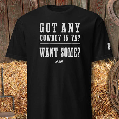 Printify T-Shirt Black / S Want Some Tee