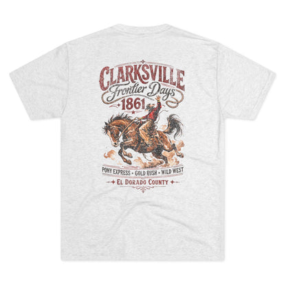 Printify T-Shirt Clarksville Tri-Blend Crew Tee