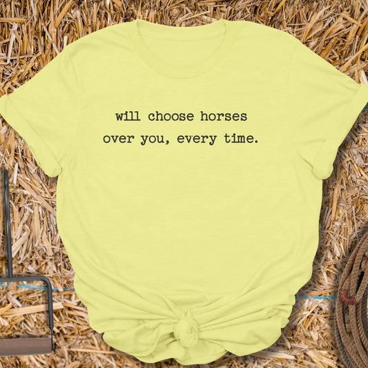 Printify T-Shirt Cornsilk / S Choose Tee
