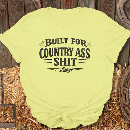 Printify T-Shirt Cornsilk / S Country Ass Shit Tee