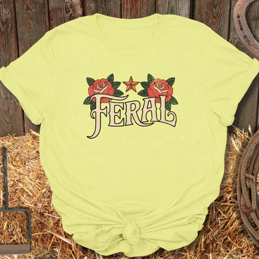 Printify T-Shirt Cornsilk / S Feral Tee
