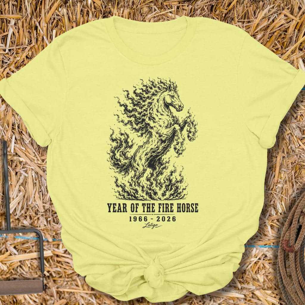 Printify T-Shirt Cornsilk / S Fire Horse Tee