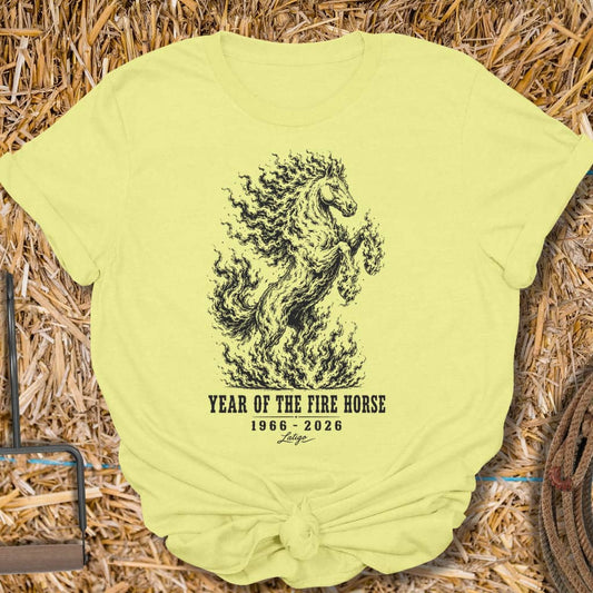 Printify T-Shirt Cornsilk / S Fire Horse Tee