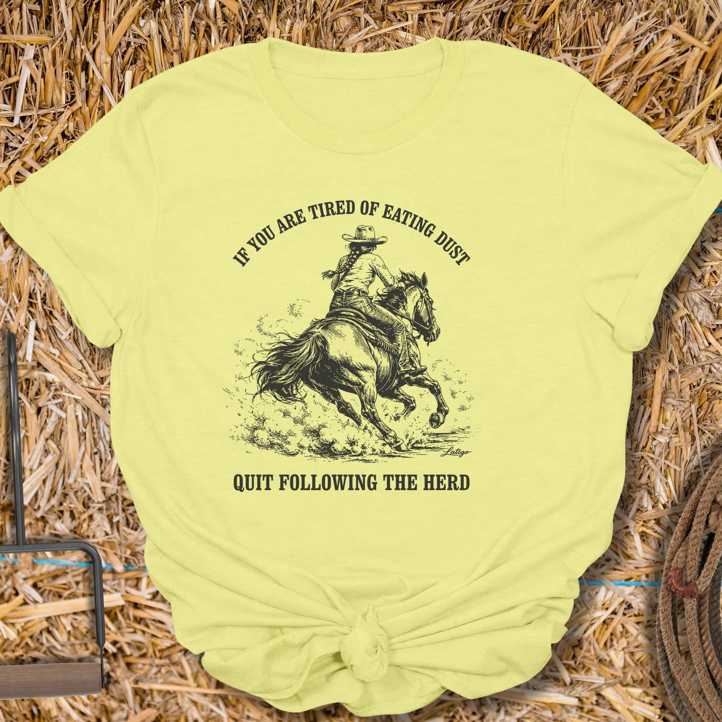 Printify T-Shirt Cornsilk / S Following Tee