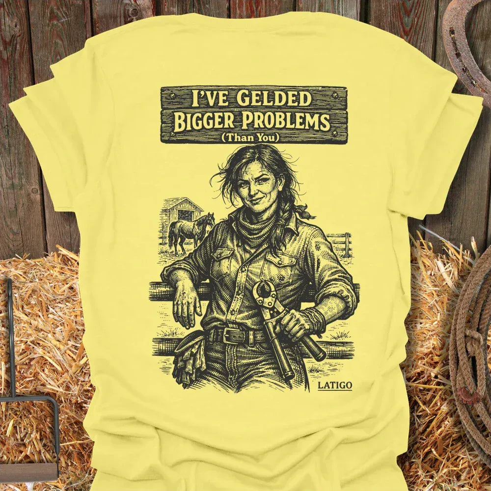 Printify T-Shirt Cornsilk / S Gelded Problems Tee