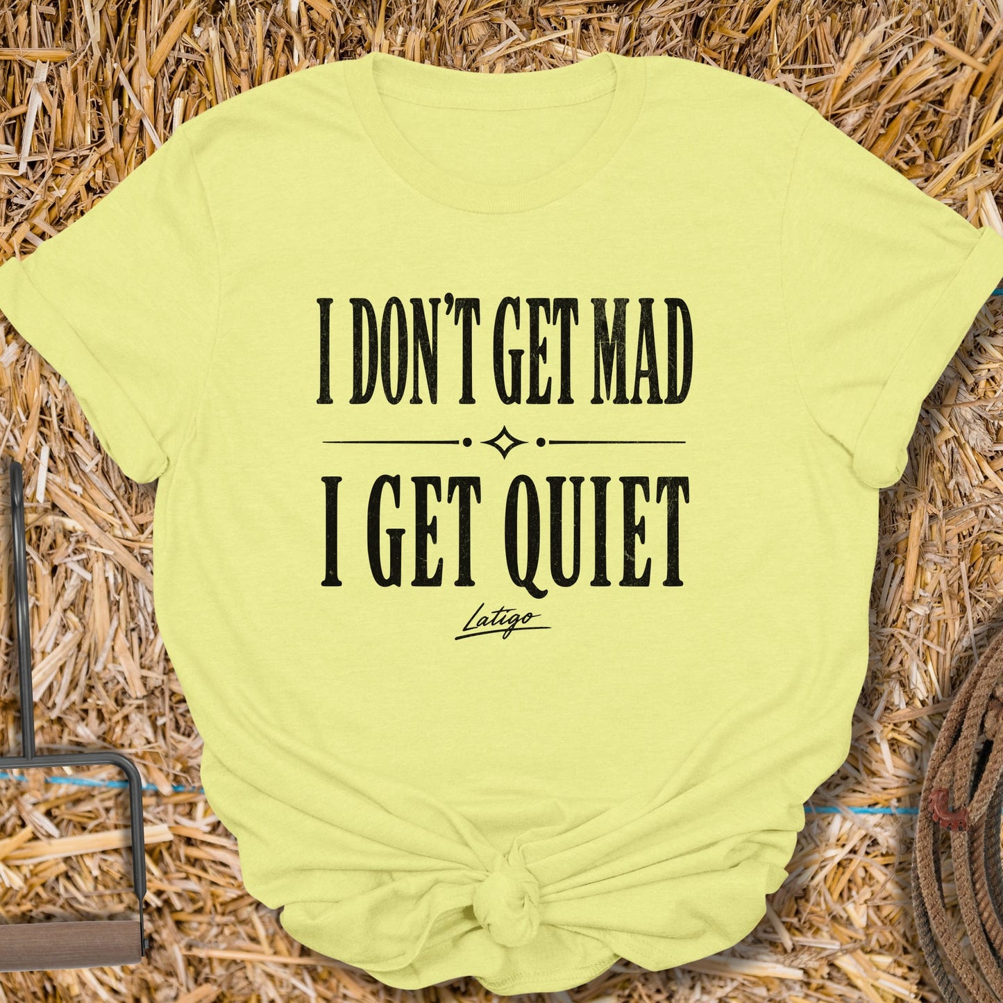 Printify T-Shirt Cornsilk / S Get Mad Tee