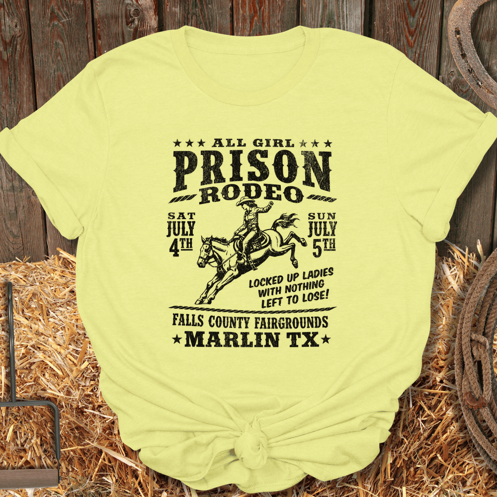 Printify T-Shirt Cornsilk / S Girl Rodeo Tee