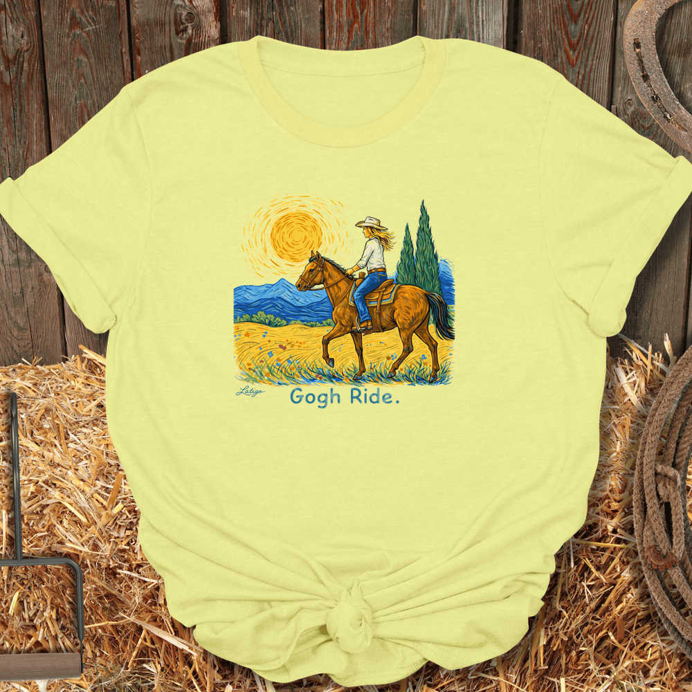 Printify T-Shirt Cornsilk / S Gogh Ride Tee