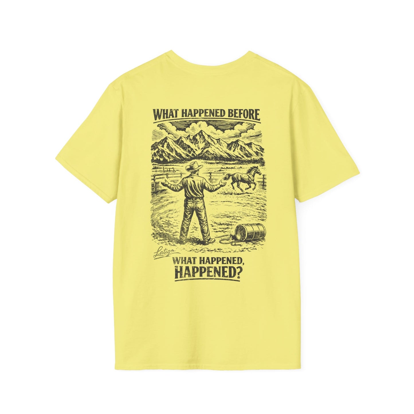 Printify T-Shirt Cornsilk / S Happened Tee